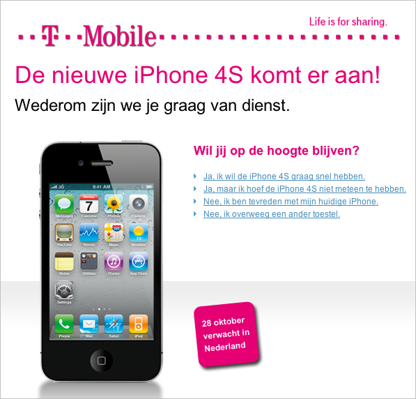 iphone 4s mail tmobile